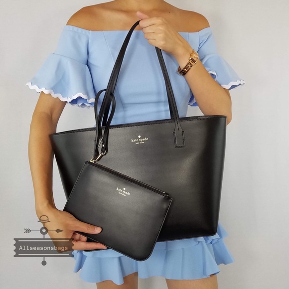 Kate spade Small harmony black tote wrislet set - Picture 2 of 8